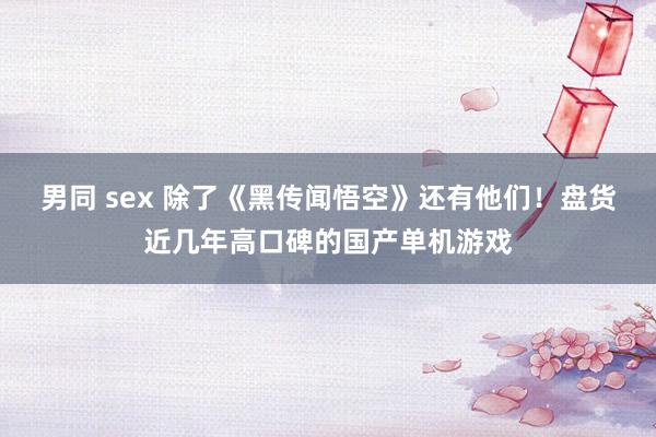 男同 sex 除了《黑传闻悟空》还有他们！盘货近几年高口碑的国产单机游戏